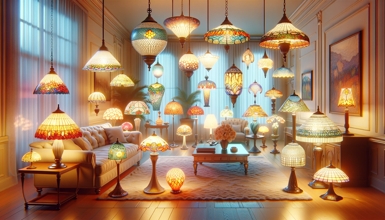 lampe de table pour le salon Tiffany